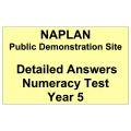 NAPLAN Demo Answers Numeracy Year 5